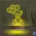 Ayıcık Balon 3D Lamba - Masa Gece Lambası
