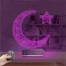 Ay Yıldız Türk Bayrağı 3D Lamba - Masa Gece Lambası