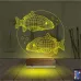 Balık Fanus 3D Lamba - Masa Gece Lambası
