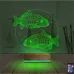 Balık Fanus 3D Lamba - Masa Gece Lambası