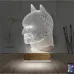 Batman Çizgi Karakter 3D Lamba - Masa Gece Lambası