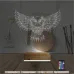 Baykuş Tasarım 3D Lamba - Masa Gece Lambası