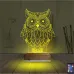 Baykuş Tasarım 3D Lamba - Masa Gece Lambası
