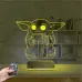 Bebek Yoda 3D Lamba - Masa Gece Lambası