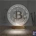 Crypto Bitcoin Btc 3D Lamba - Masa Gece Lambası