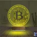 Crypto Bitcoin Btc 3D Lamba - Masa Gece Lambası