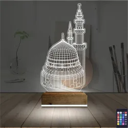 Cami 3D Lamba - Masa Gece Lambası