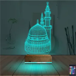 Cami 3D Lamba - Masa Gece Lambası