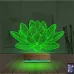 Lotus Çiçek Yoga 3D Lamba - Masa Gece Lambası