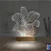 Orkide Çiçek 3D Lamba - Masa Gece Lambası