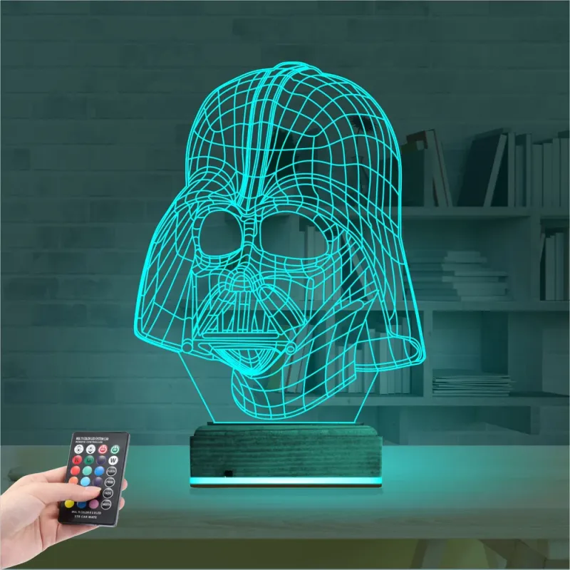 Darth Veider 3D Lamba - Masa Gece Lambası