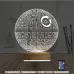 Death Star Ölüm Yıldızı 3D Lamba - Masa Gece Lambası