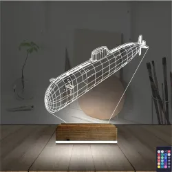 Denizaltı 3D Lamba - Masa Gece Lambası