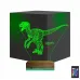 Dinozor Raptor 3D Lamba - Masa Gece Lambası