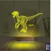 Dinozor Raptor 3D Lamba - Masa Gece Lambası