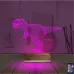 Dinozor T-rex 3D Lamba - Masa Gece Lambası
