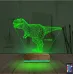Dinozor T-rex 3D Lamba - Masa Gece Lambası