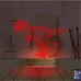 Dinozor T-rex 3D Lamba - Masa Gece Lambası