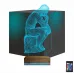 Düşünen Adam Heykel 3D Lamba - Masa Gece Lambası