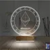 Crypto Ethereum Coin 3D Lamba - Masa Gece Lambası
