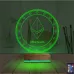 Crypto Ethereum Coin 3D Lamba - Masa Gece Lambası