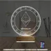 Crypto Ethereum Coin 3D Lamba - Masa Gece Lambası