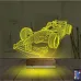 Formula Yarış Arabası 3D Lamba - Masa Gece Lambası