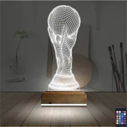 Futbol Fifa Kupası 3D Lamba - Masa Gece Lambası