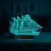 Gemi Kaptan 3D Lamba - Masa Gece Lambası