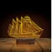 Gemi Kaptan 3D Lamba - Masa Gece Lambası