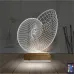 Deniz Kabuğu 3D Lamba - Masa Gece Lambası