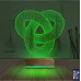 Geometrik Dekoratif 3D Lamba - Masa Gece Lambası