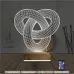 Geometrik Dekoratif 3D Lamba - Masa Gece Lambası