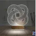 Geometrik Dekoratif 3D Lamba - Masa Gece Lambası
