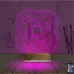 Geometrik Dekoratif 3D Lamba - Masa Gece Lambası