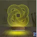 Geometrik Dekoratif 3D Lamba - Masa Gece Lambası