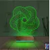 Geometrik Dekoratif 3D Lamba - Masa Gece Lambası