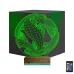 Geometrik Dekoratif 3D Lamba - Masa Gece Lambası