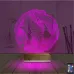 Geometrik Dekoratif 3D Lamba - Masa Gece Lambası