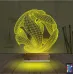 Geometrik Dekoratif 3D Lamba - Masa Gece Lambası