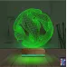 Geometrik Dekoratif 3D Lamba - Masa Gece Lambası