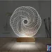 Geometrik Dekoratif 3D Lamba - Masa Gece Lambası