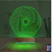 Geometrik Dekoratif 3D Lamba - Masa Gece Lambası