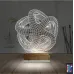 Geometrik Dekoratif 3D Lamba - Masa Gece Lambası