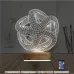 Geometrik Dekoratif 3D Lamba - Masa Gece Lambası