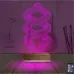 Geometrik Dekoratif 3D Lamba - Masa Gece Lambası