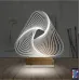 Geometrik Dekoratif 3D Lamba - Masa Gece Lambası