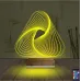 Geometrik Dekoratif 3D Lamba - Masa Gece Lambası