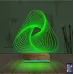 Geometrik Dekoratif 3D Lamba - Masa Gece Lambası