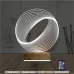 Geometrik Dekoratif 3D Lamba - Masa Gece Lambası